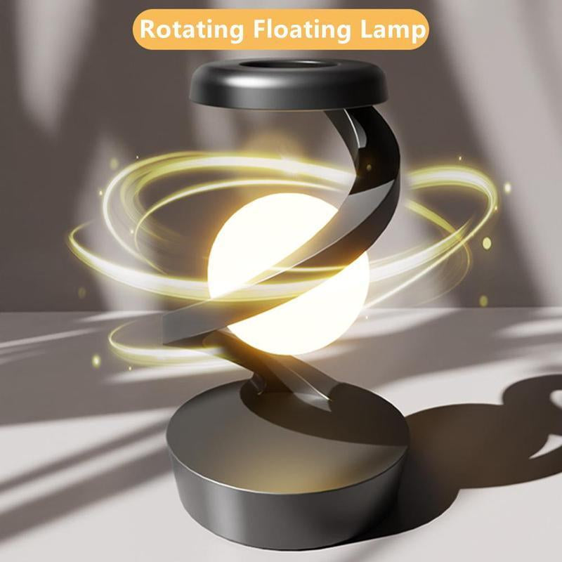 360 Degree Rotating Floating Moon Lamp, 15W Wireless Charging Station, Unique Decorative Lamp, Perfect Gift for Mobile Phone